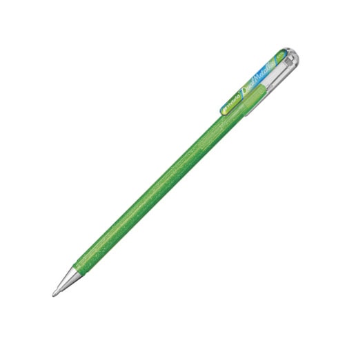 #ぺんてる ボ－ルペン DualMetallic ライトグリーン＋メタリックブルー＆レッド 1.0mm  K110-DMK