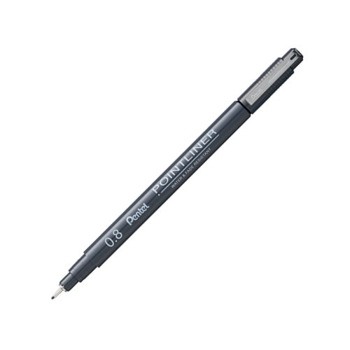 #ぺんてる サインペン ポイントライナー 0.8mm  S20P-8AD