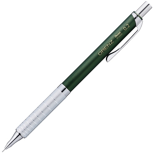 #ぺんてる シャープペンシル オレンズメタルグリップ 0.2mm ダークグリーン XPP1002G2-RD