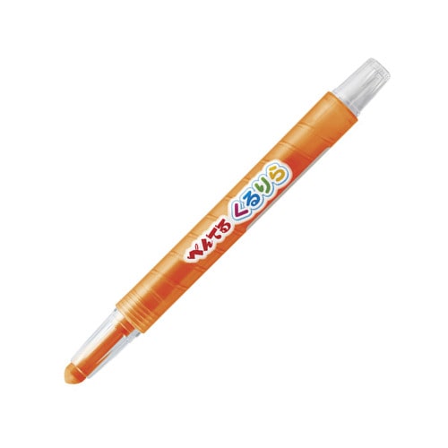 #ぺんてる 色鉛筆 くるりら くりだし式 だいだいいろ GTW2-T03