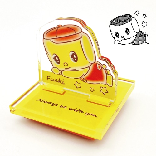 #不易糊工業(国内販売のみ） 印章用品 フエキくんアクリルスタンドスタンプ ゴム印 2柄 CFASS2