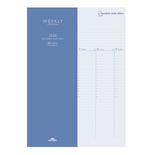 #レイメイ藤井 ダイアリー 26SNダイアリー バーチカル 12月はじまり  RFDR2681