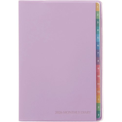 #レイメイ藤井 ダイアリー 26カラーインデックスダイアリーPK バイオレット 12月はじまり バイオレット RFD2632V