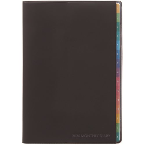 #レイメイ藤井 ダイアリー 26カラーインデックスダイアリー 12月はじまり ブラック RFD2650B