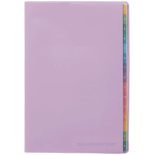 #レイメイ藤井 ダイアリー 26カラーインデックスダイアリー 12月はじまり バイオレット RFD2650V