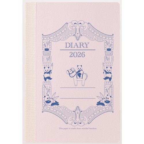 #レイメイ藤井 ダイアリー 26竹紙ダイアリー 12月はじまり バイオレット RFD26111V