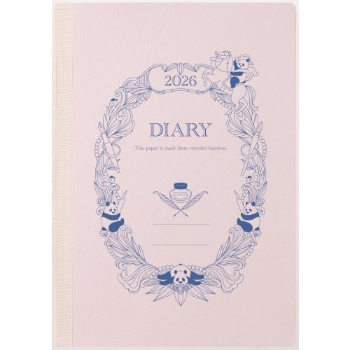 #レイメイ藤井 ダイアリー 26竹紙ダイアリー 12月はじまり バイオレット RFD26104V