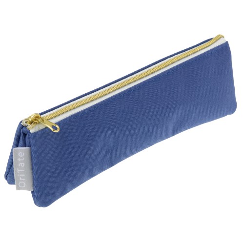 #レイメイ藤井 収納用品 自立する薄型ペンケースOriTate  ブルー FY1382A