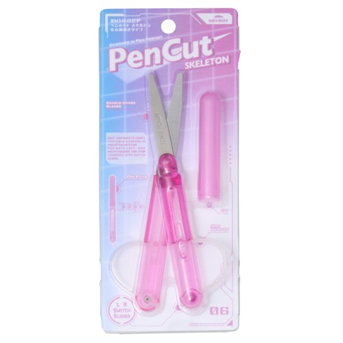 #レイメイ藤井 事務小物 PENCUT･スケルトン  ピンク SH1432P