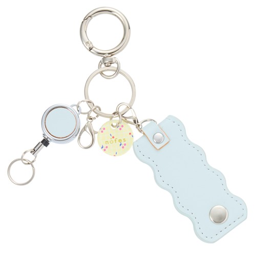 #レイメイ藤井 身辺雑貨 ノフェス･キーチャーム ミラー付 キャンディブルー NSK1450A