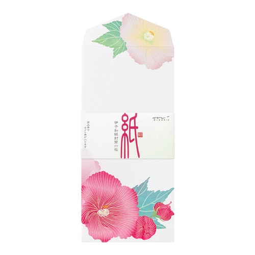 #デザインフィルミドリ(国内販売のみ） 封筒 封筒032 シルク  酔芙蓉柄 81032006
