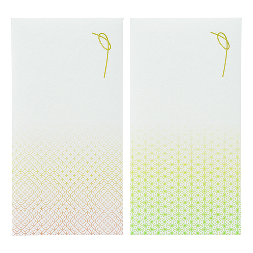 #マルアイ 祝儀袋 日々色のし袋 2柄各2枚入 和模様 ﾉHB100