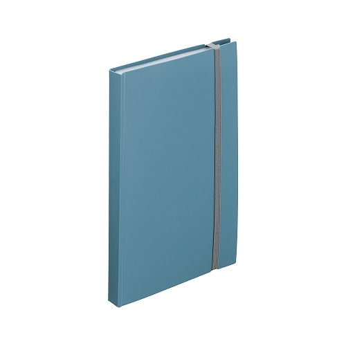 #リヒトラブ ファイリング用品 Mutual･二つ折りクリヤーブック＜ポケット交換式＞ A5(A4･2ツ折) スレートブルー N2421-11