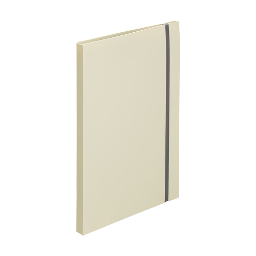 #リヒトラブ ファイリング用品 Mutual･二つ折りクリヤーブック＜ポケット交換式＞ A4(A3･2ツ折) アイボリー N2422-16