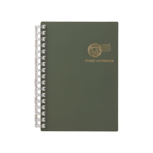 #リヒトラブ ノート スタンプノート A6 オリーブ N380-22