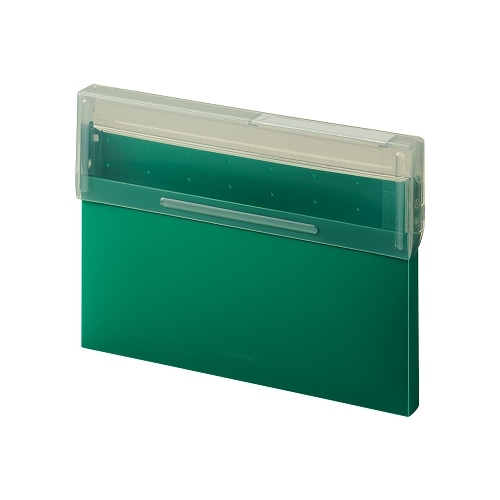 #リヒトラブ 収納用品 Mutual･コングレスケース A5･ヨコ ディープグリーン A2070-7