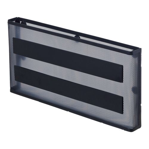 #リヒトラブ 収納用品 マグネットポケット･  横･A4 黒 A7392-24N