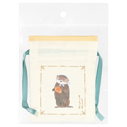 #エヌビー社 身辺雑貨 豆巾着･RESSA  ラッコとマドレーヌと 4861304