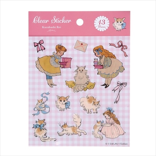 #学研ステイフル(国内販売のみ） シール くらはしれい･透明シール  猫の日 CM04052