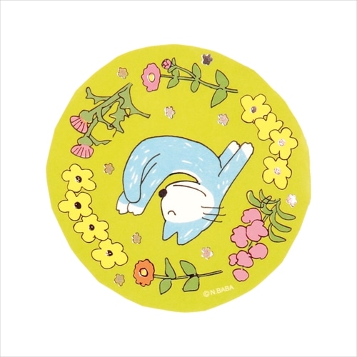 #学研ステイフル(国内販売のみ） シール 11ぴきのねこ･箔押しステッカー  花 DM03842