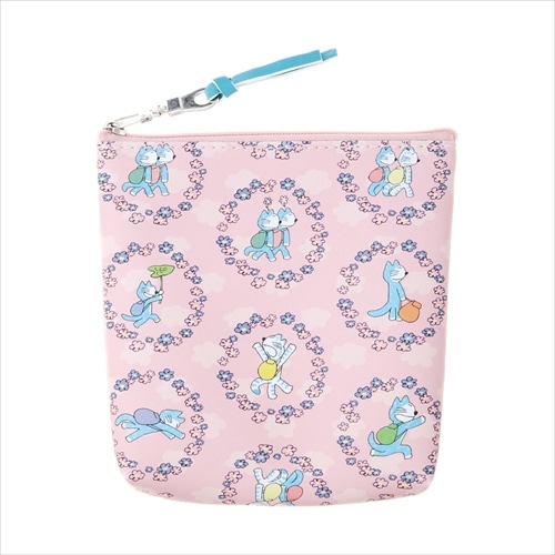 #学研ステイフル(国内販売のみ） 身辺雑貨 11ぴきのねこ･スクエアポーチ  ピンク F20801