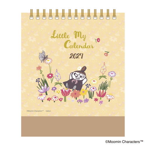#版権(国内販売のみ） カレンダー ムーミンリトルミイカレンダー 卓上･日曜始  M08531