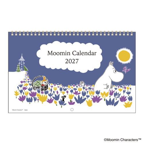 #版権(国内販売のみ） カレンダー ムーミンリングカレンダー 壁掛･日曜始  AM15039