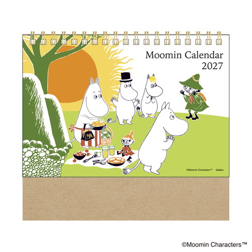 #版権(国内販売のみ） カレンダー ムーミンリングカレンダー 卓上･日曜始  M09543