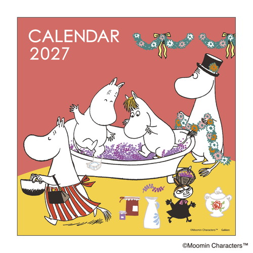 #版権(国内販売のみ） カレンダー ムーミンスクエアカレンダー 壁掛･日曜始  DM12017