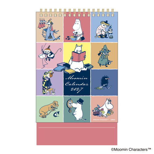 #版権(国内販売のみ） カレンダー ムーミンオールスターカレンダー 卓上･日曜始  M09544