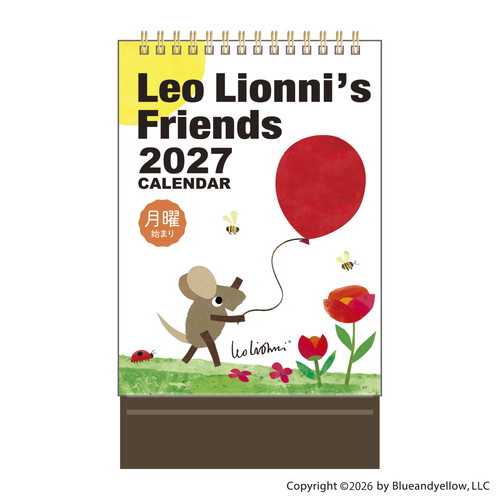 #版権(国内販売のみ） カレンダー レオ・レオニカレンダー 卓上･月曜始  M09546
