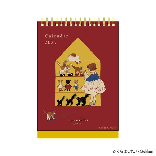 #版権(国内販売のみ） カレンダー くらはしれいカレンダー 卓上･日曜始 おうち M09549