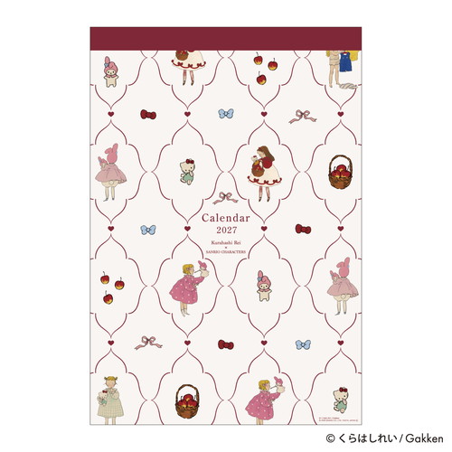 #版権(国内販売のみ） カレンダー サンリオキャラクターズ×くらはしれいカレンダー 壁掛･月曜始  M17008