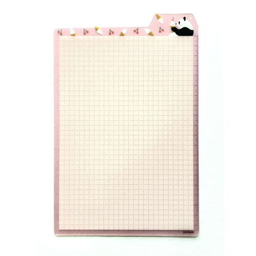 #エムディーエス 下敷き 大人のシタジキ A5 パンダとソフトクリーム SI001