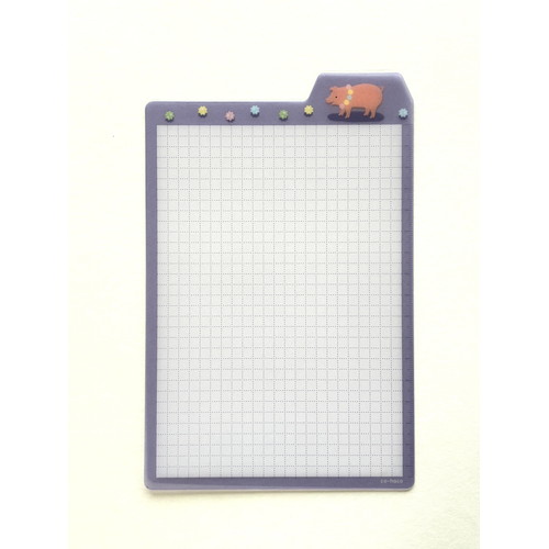 #エムディーエス 下敷き 大人のシタジキ B6 ブタとこんぺいとう SI004