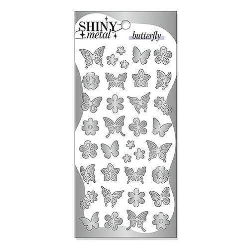 #マインドウエイブ シール シャイニーメタルステッカー  バタフライ 82624