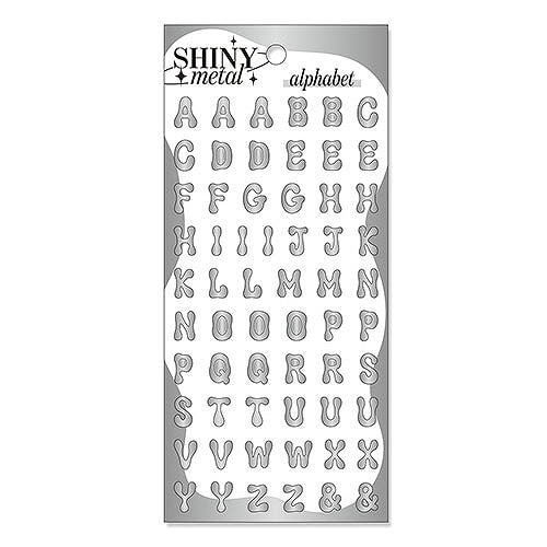 #マインドウエイブ シール シャイニーメタルステッカー  アルファベット 82626