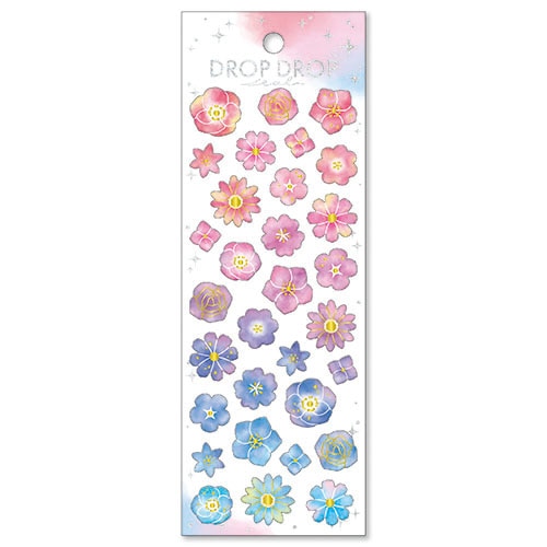 #マインドウエイブ シール ドロップドロップシール  フラワー 82628