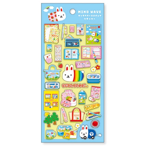 #マインドウエイブ シール マインドウエブキャラクターミニチュアステッカー  ウサコレフレンズ 82642