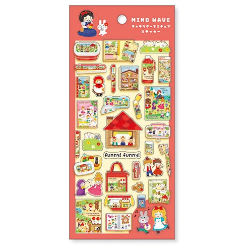 #マインドウエイブ シール マインドウエブキャラクターミニチュアステッカー  ファニーファニー 82645