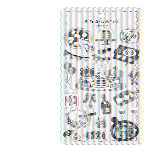 #マインドウエイブ シール オナカシアワセステッカー  ルンルンパーティー 82662