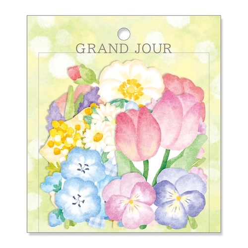 #マインドウエイブ シール グランジュールステッカー  フラワー 82673