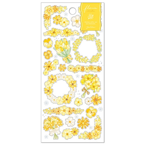 #マインドウエイブ シール フローリアステッカー  イエロー 82700