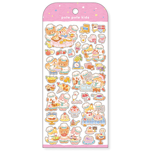 #マインドウエイブ シール ポテポテキッズシール  ケーキ屋さん 82721