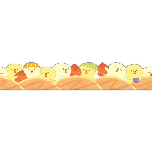 #マインドウエイブ マスキングテープ ピヨコマメマスキングダイカット  オヤスミ 95620