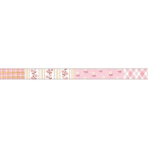 #マインドウエイブ クラフト用品 箔押クリアテープ  ピンク 95763