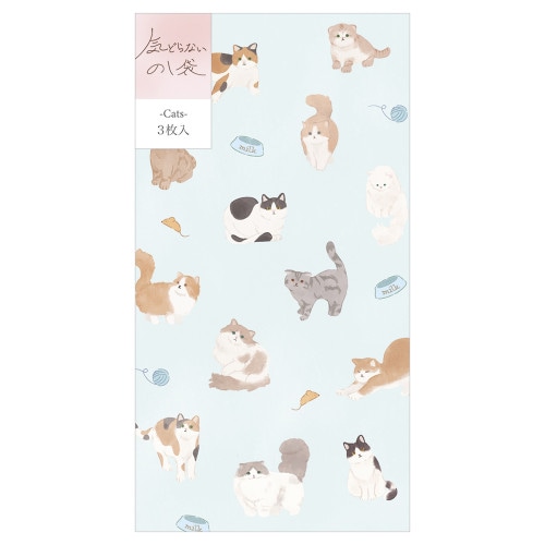 #エヌビー社 祝儀用品 のし袋･カジュアル お札折らないサイズ ミントキャッツ 2649118