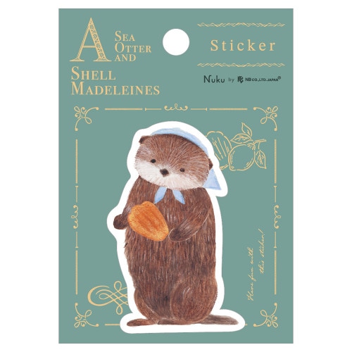 #エヌビー社 シール ステッカー･RESSA  ラッコとマドレーヌと 4864704