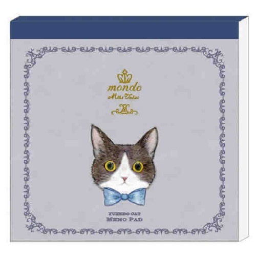 #クローズピン(国内販売のみ） メモ帳 たけいみきmondoメモパッド  タキシードキャット MM15829