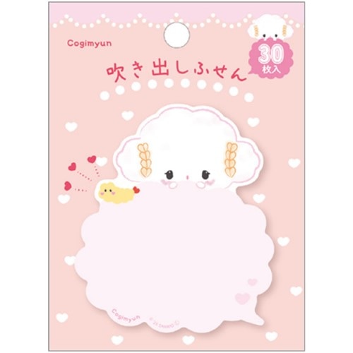 #クローズピン(国内販売のみ） 付箋 サンリオキャラクターズ×クローズピン吹き出しふせん 30枚入 こぎみゅん雲形 FS84145